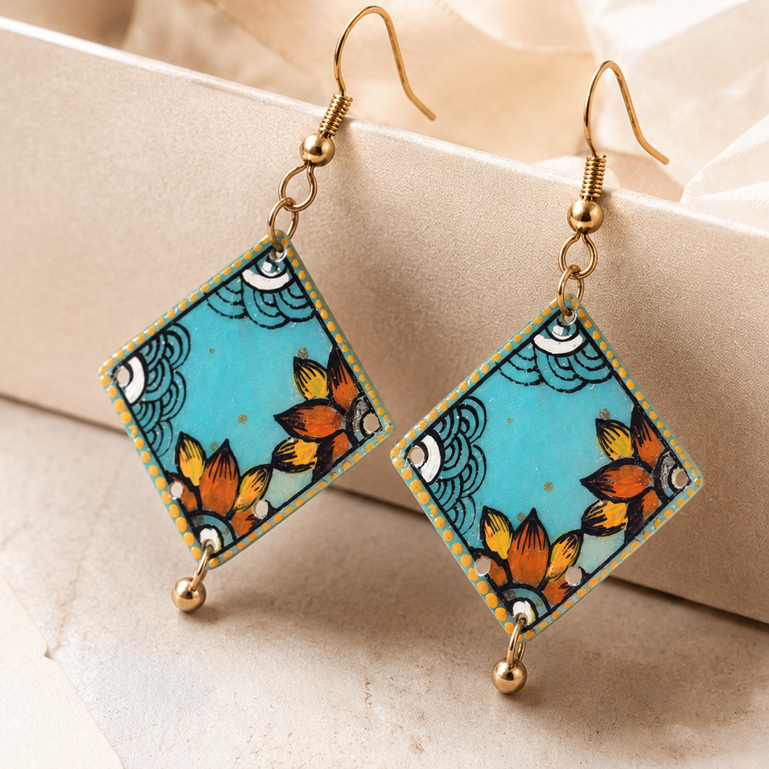 Sun-Kissed Henna Studs