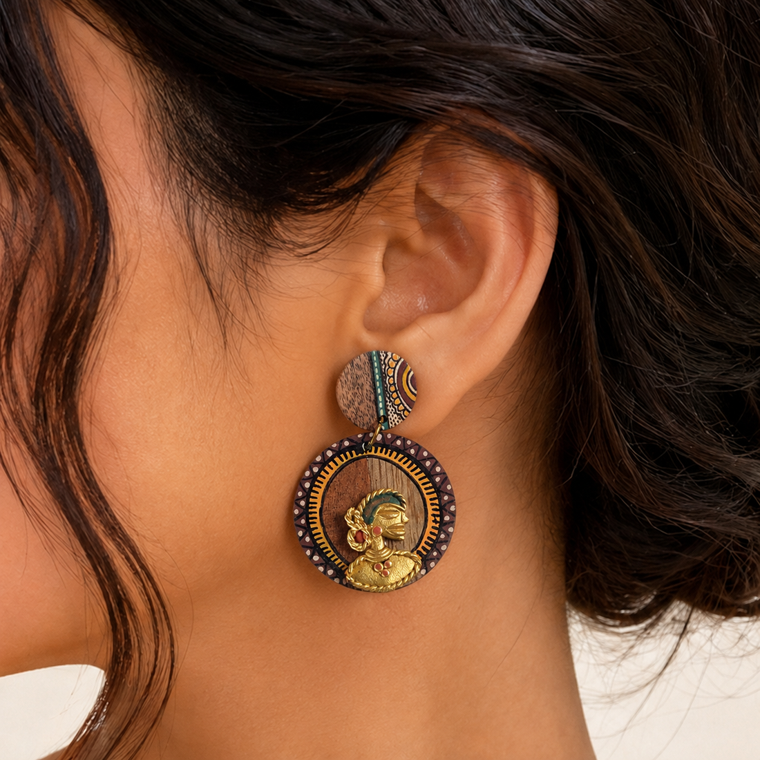 Queen Jade Handcrafted Earrings