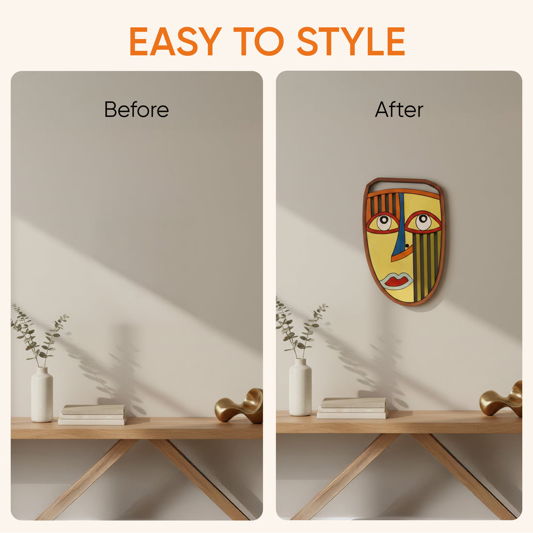Candid Sunny Wall Decor Mask (7x11)