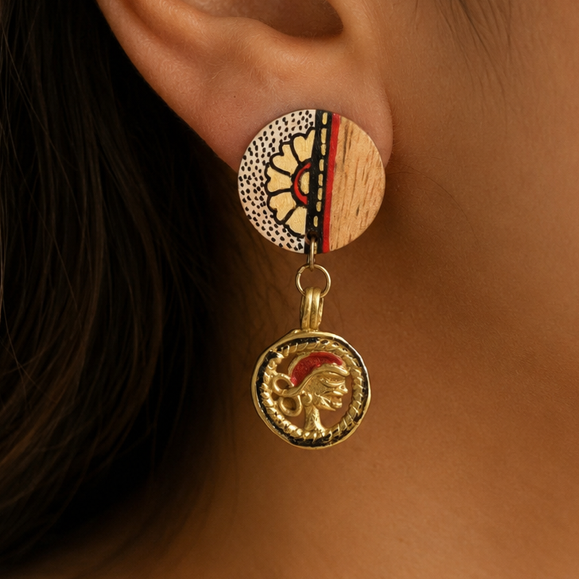 The Star Handcrafted Tribal Earrings
