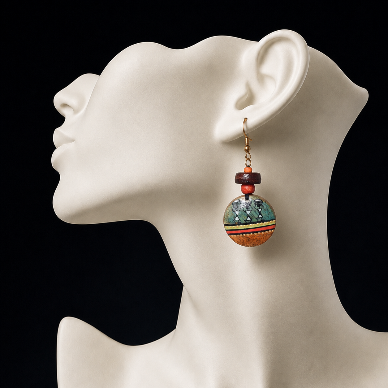 Remi-IV Folk Art Classic Earrings