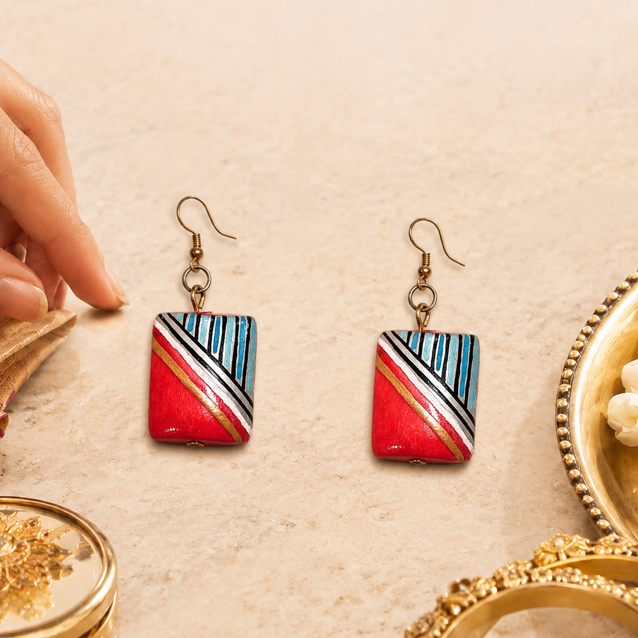 Boho Bloom Blossoms Ethnic Earrings