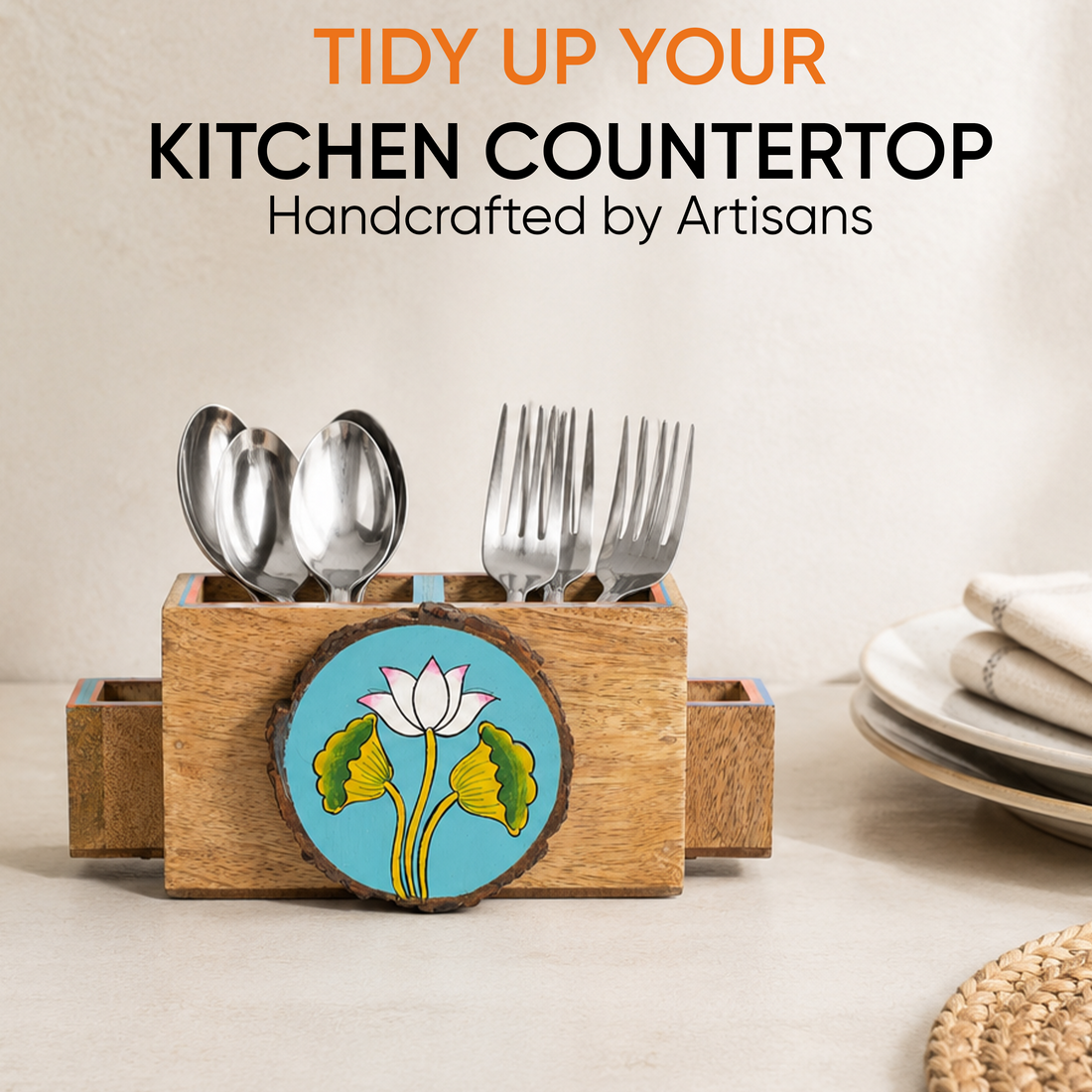 Pichhwai Iteeha Cutlery Holder Box