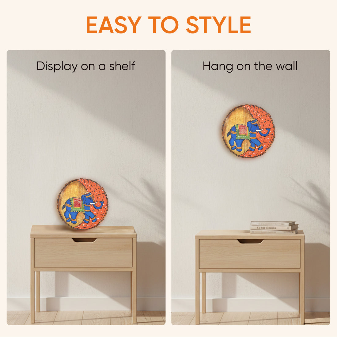 Pichhwai Elephant Wall Panel I