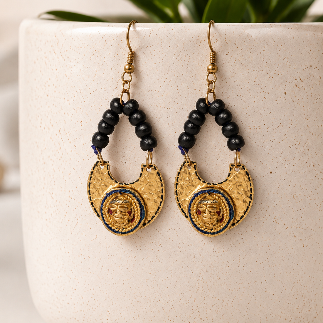 The Moon Queen Handcrafted Tribal Earrings