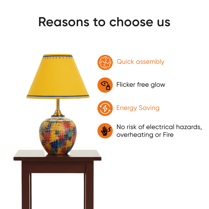 Colour Splash Terracotta Table Lamp (8x12)