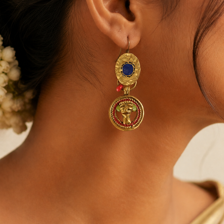 Queen Bleu Handcrafted Earrings
