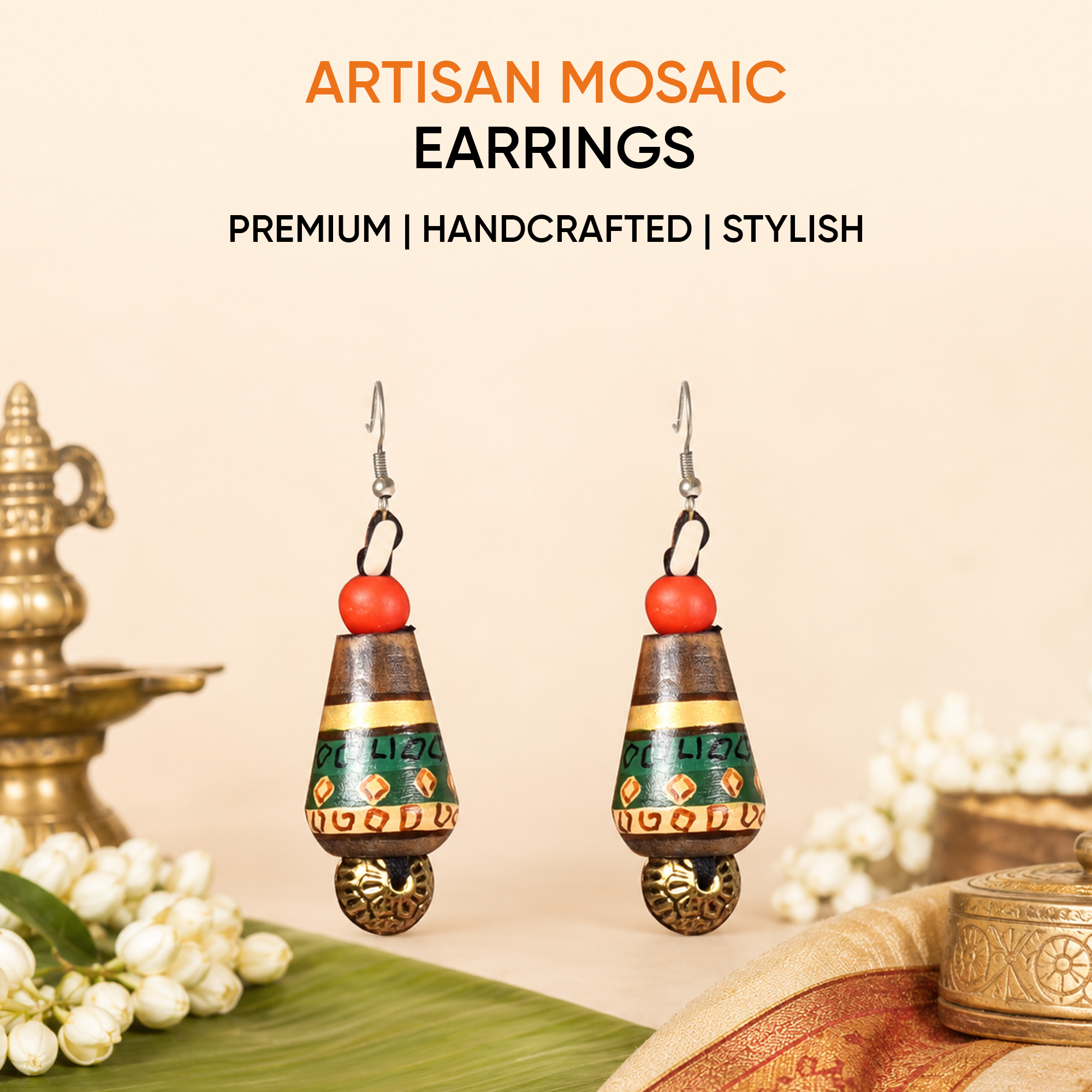 Artisan Mosaic Earrings