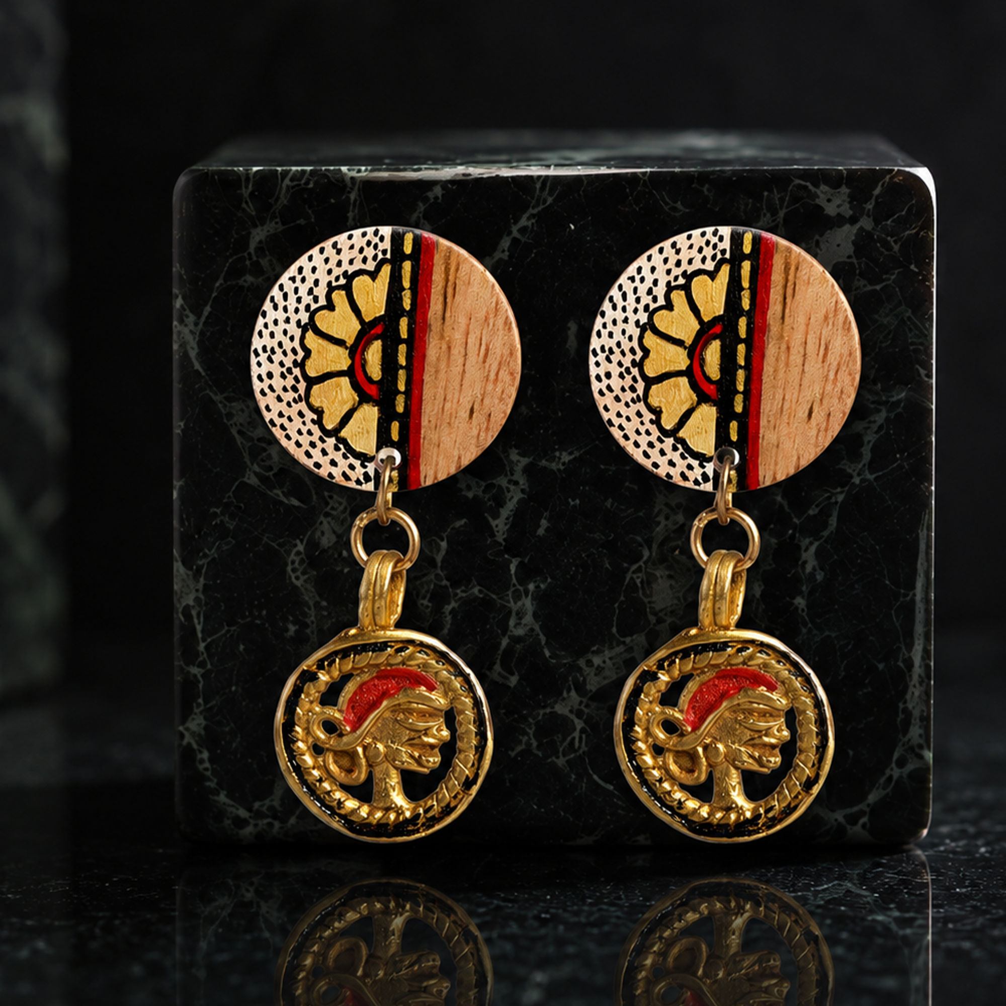 The Star Handcrafted Tribal Earrings