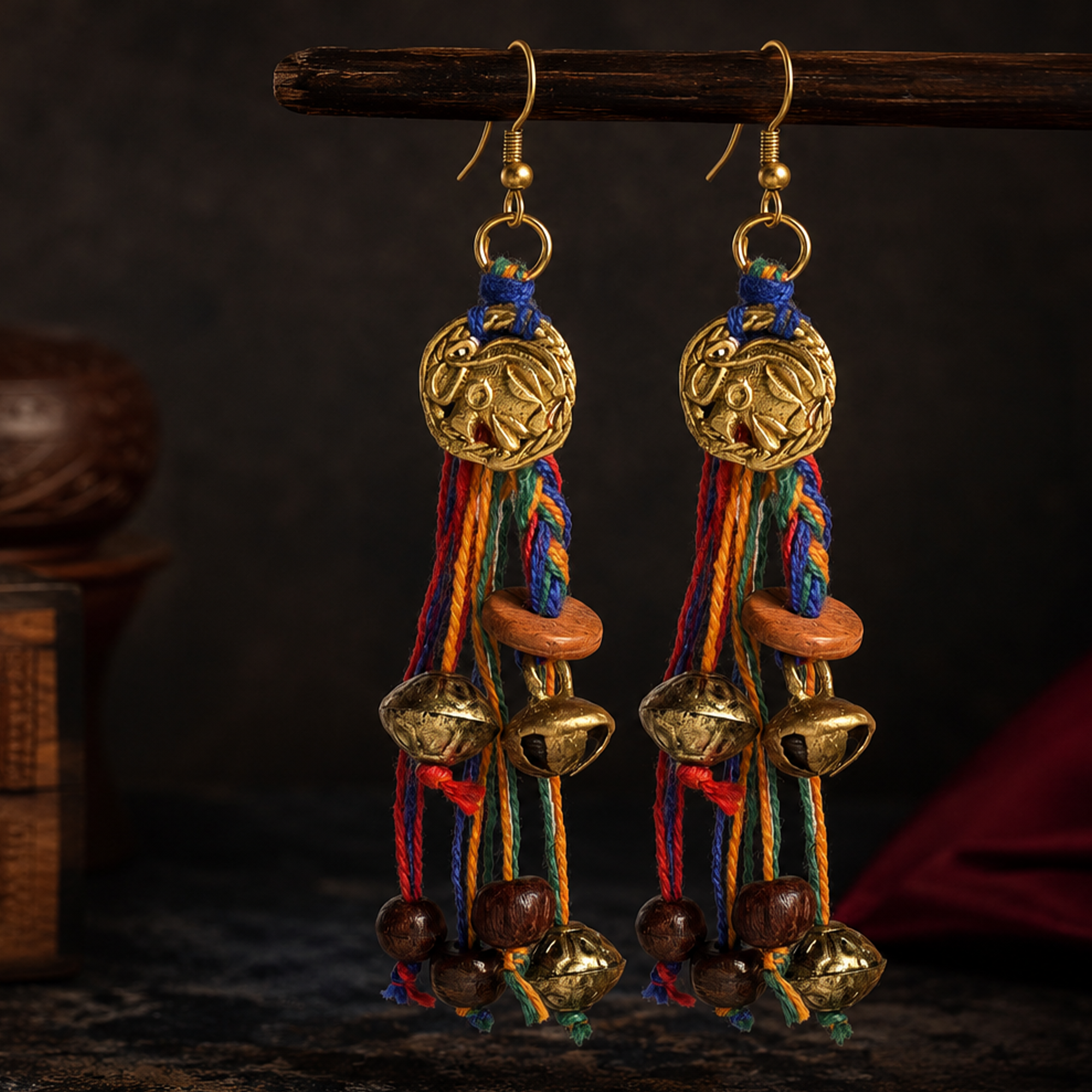 The Royal Court Handcrafted Tribal Earrings
