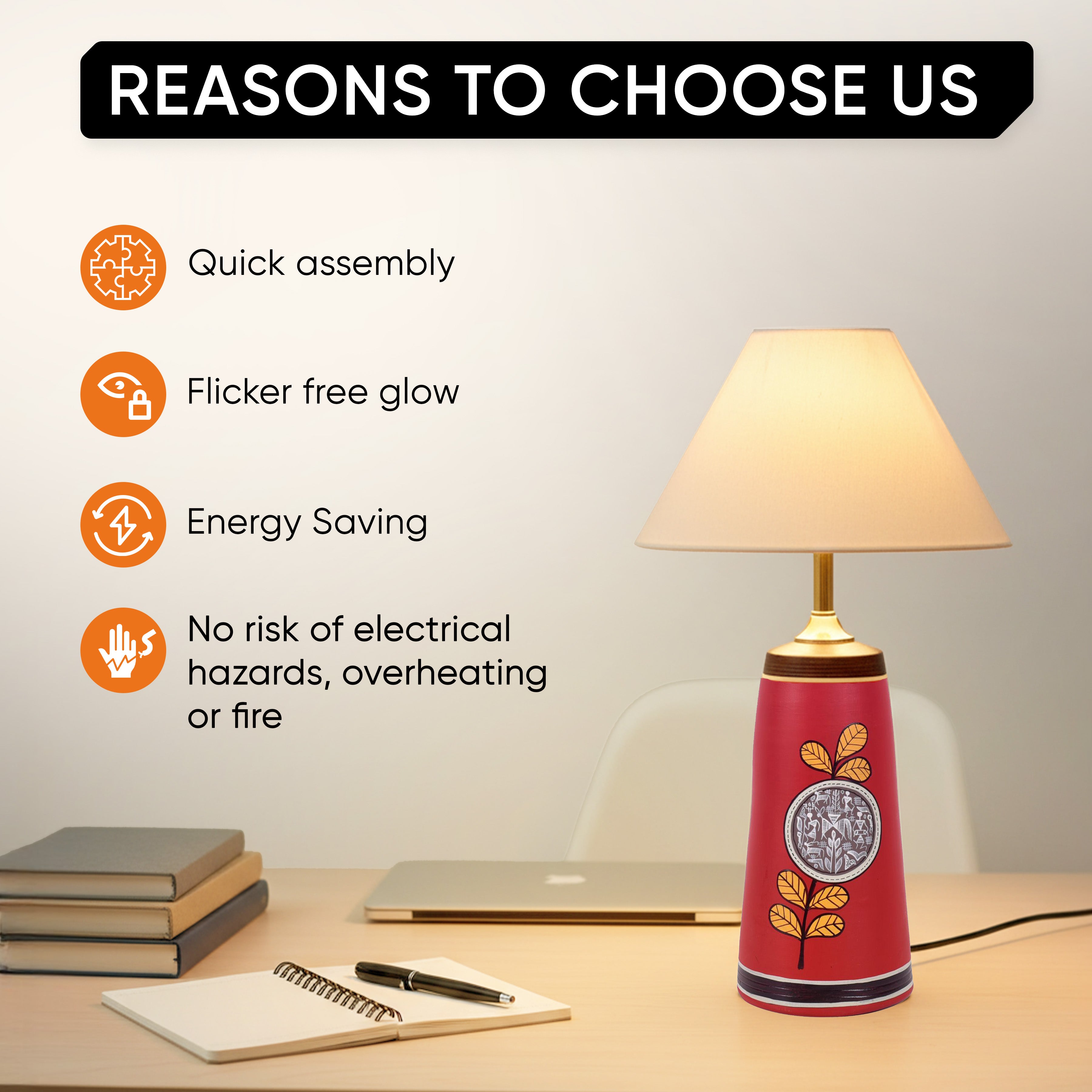 Chirping Birds Pyramid table Lamp