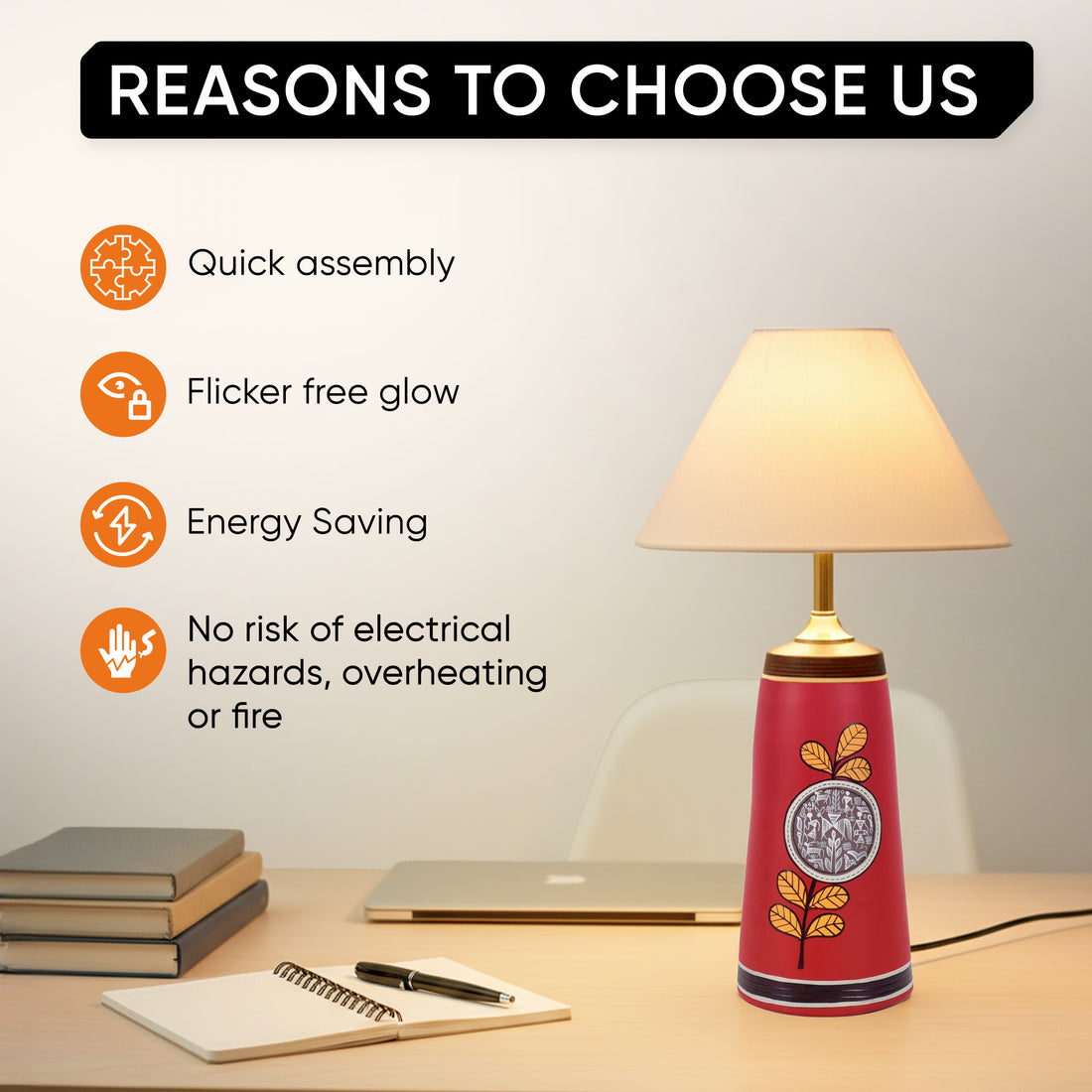 Chirping Birds Pyramid table Lamp