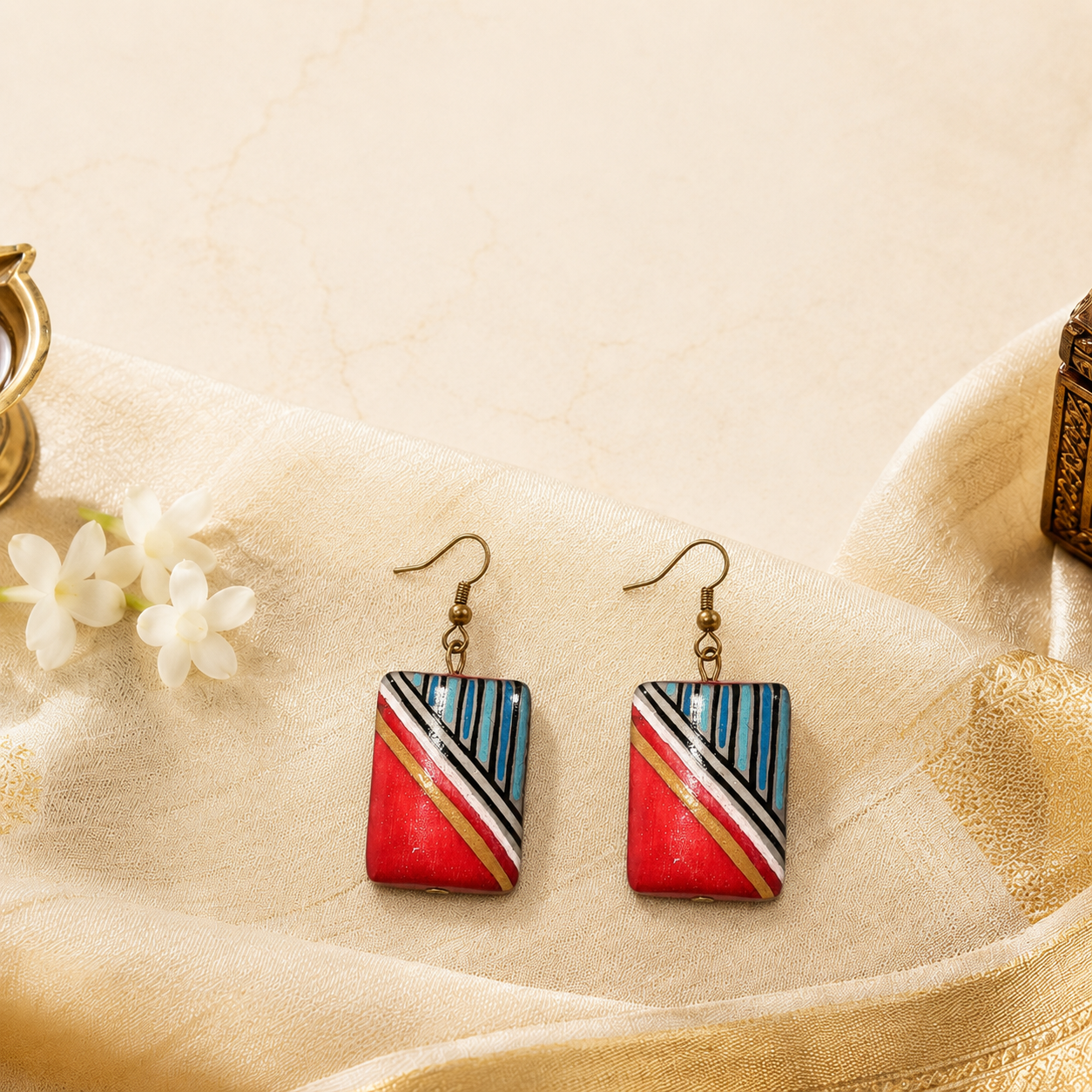 Boho Bloom Blossoms Ethnic Earrings