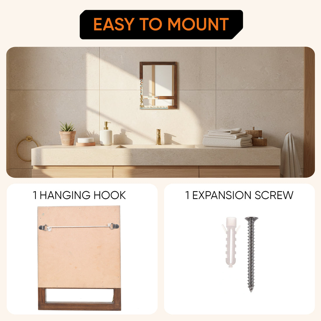 Reflective Spendor Teakwood Mirror