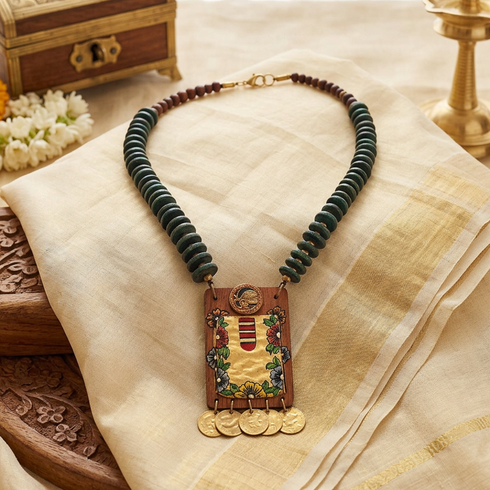 The Princess Hamman' Handcrafted Tribal Dhokra Necklace