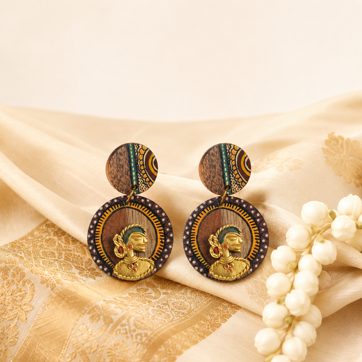 Queen Jade Handcrafted Earrings