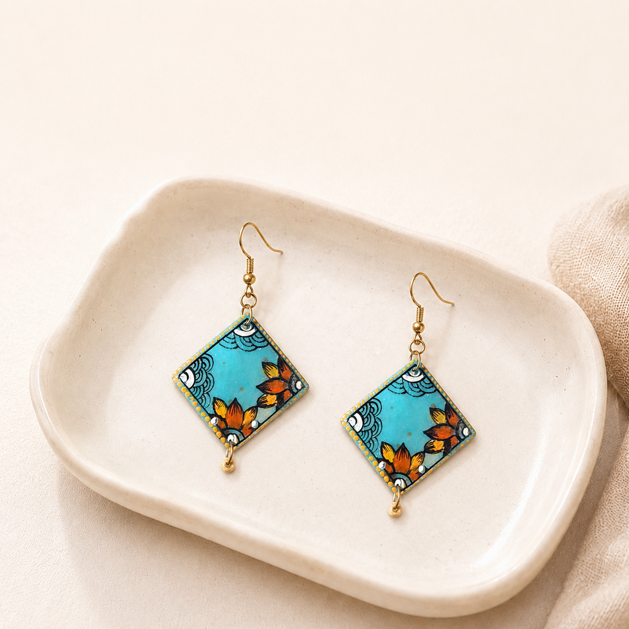 Sun-Kissed Henna Studs