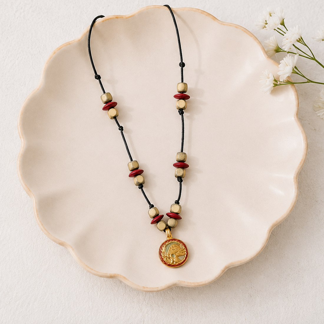 The Solo Queen Handcrafted Tribal Necklace