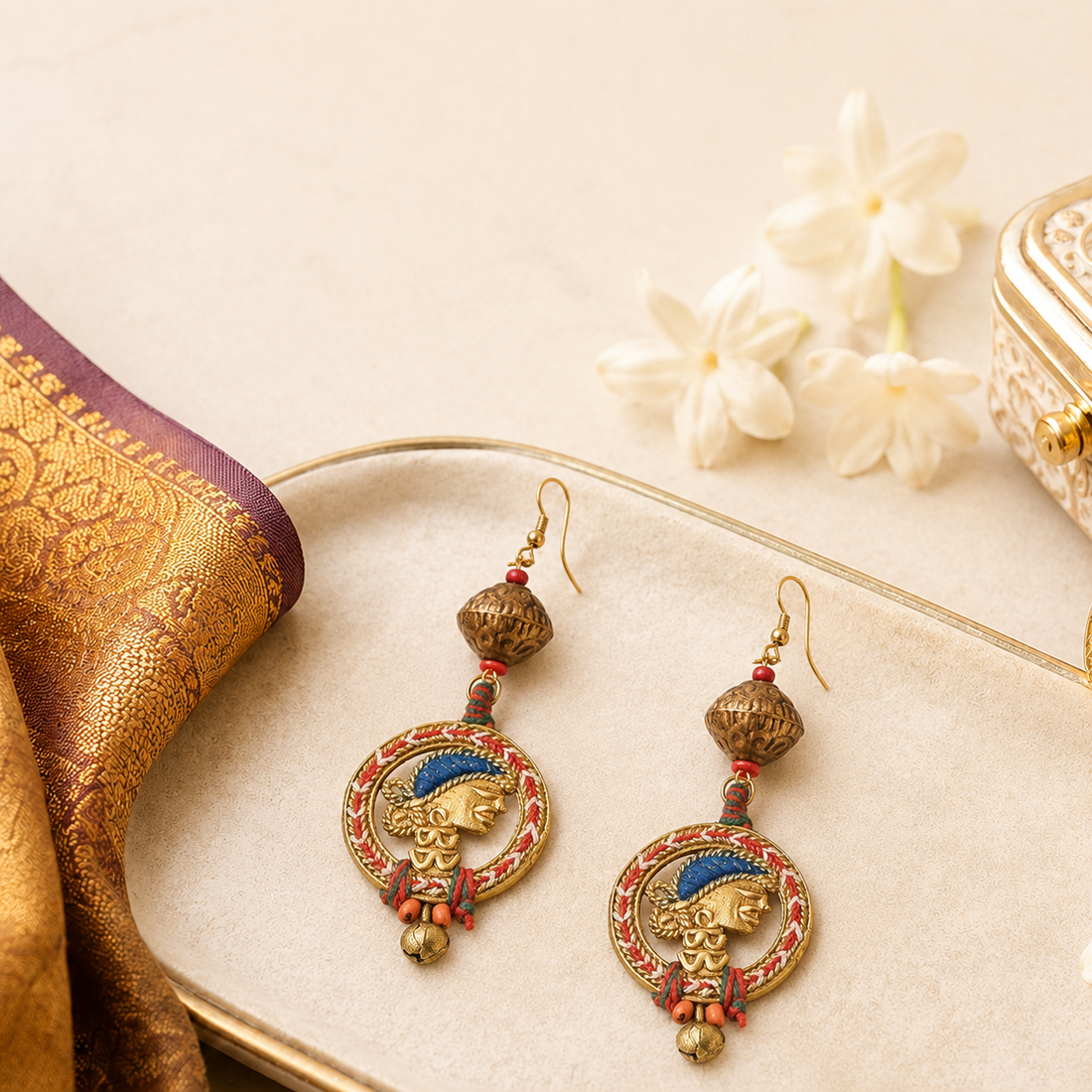 The Red Queen Handcrafted Earrings
