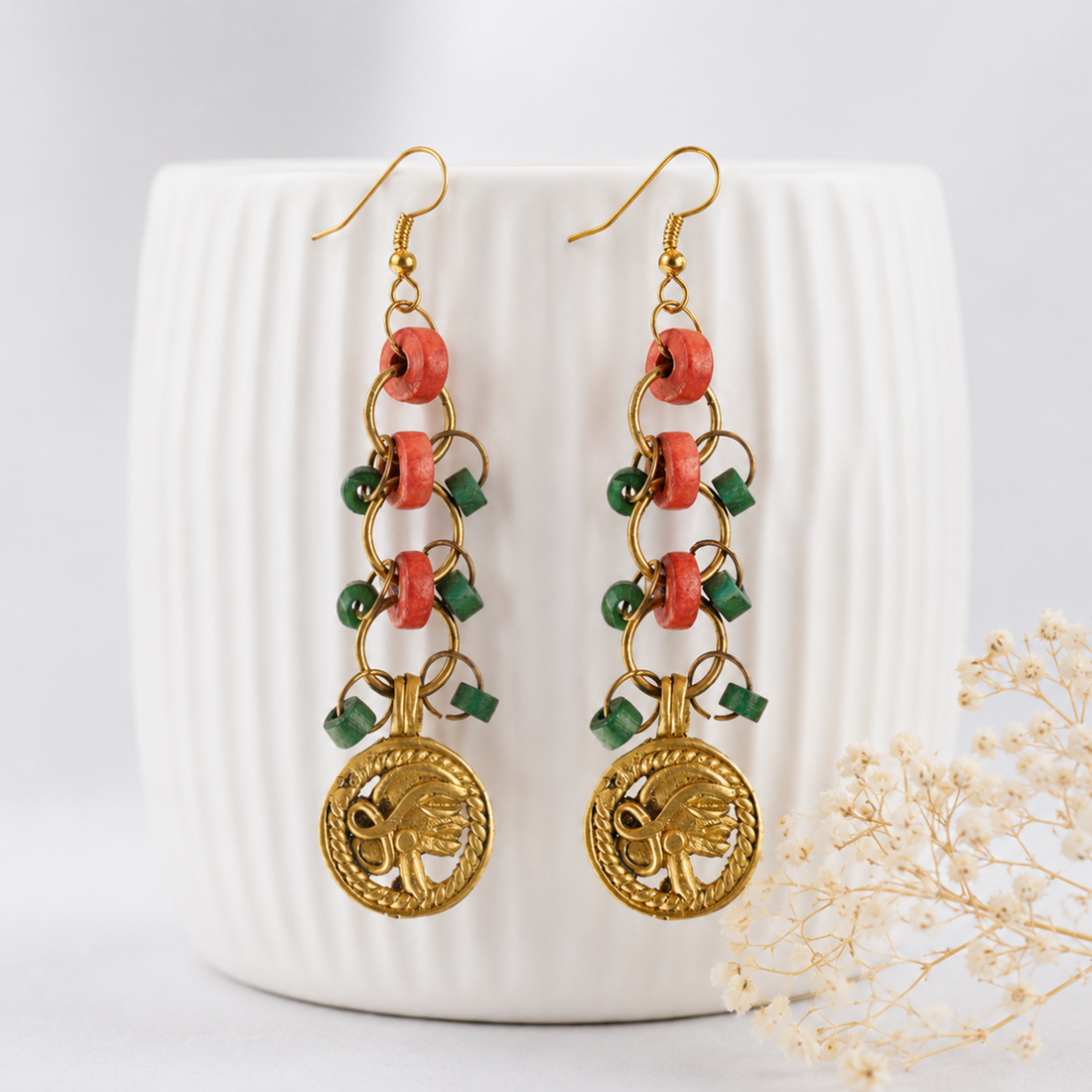 The Sun Queen Handcrafted Earrings