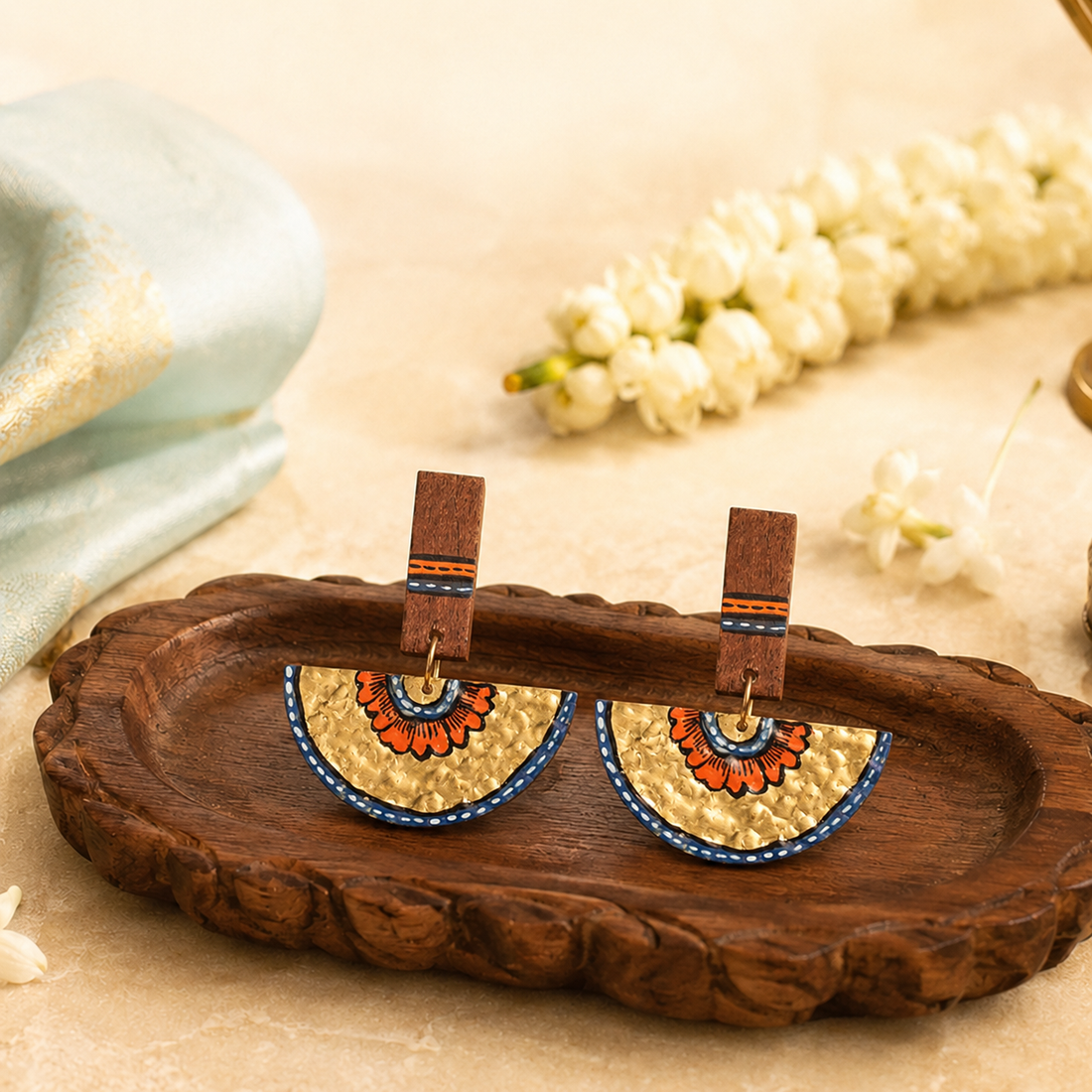 The Majestic Moon Handcrafted Tribal Earrings