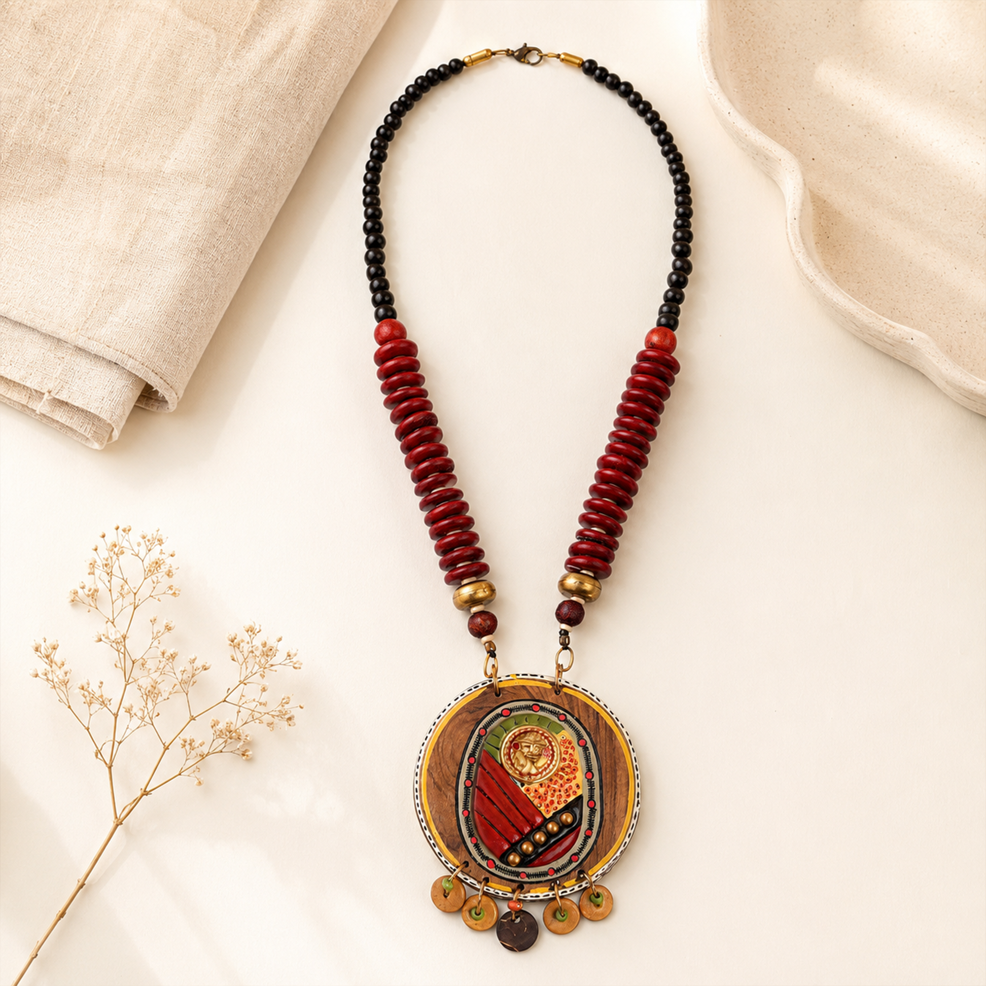 The Princess Garden' Handcrafted Tribal Dhokra Necklace