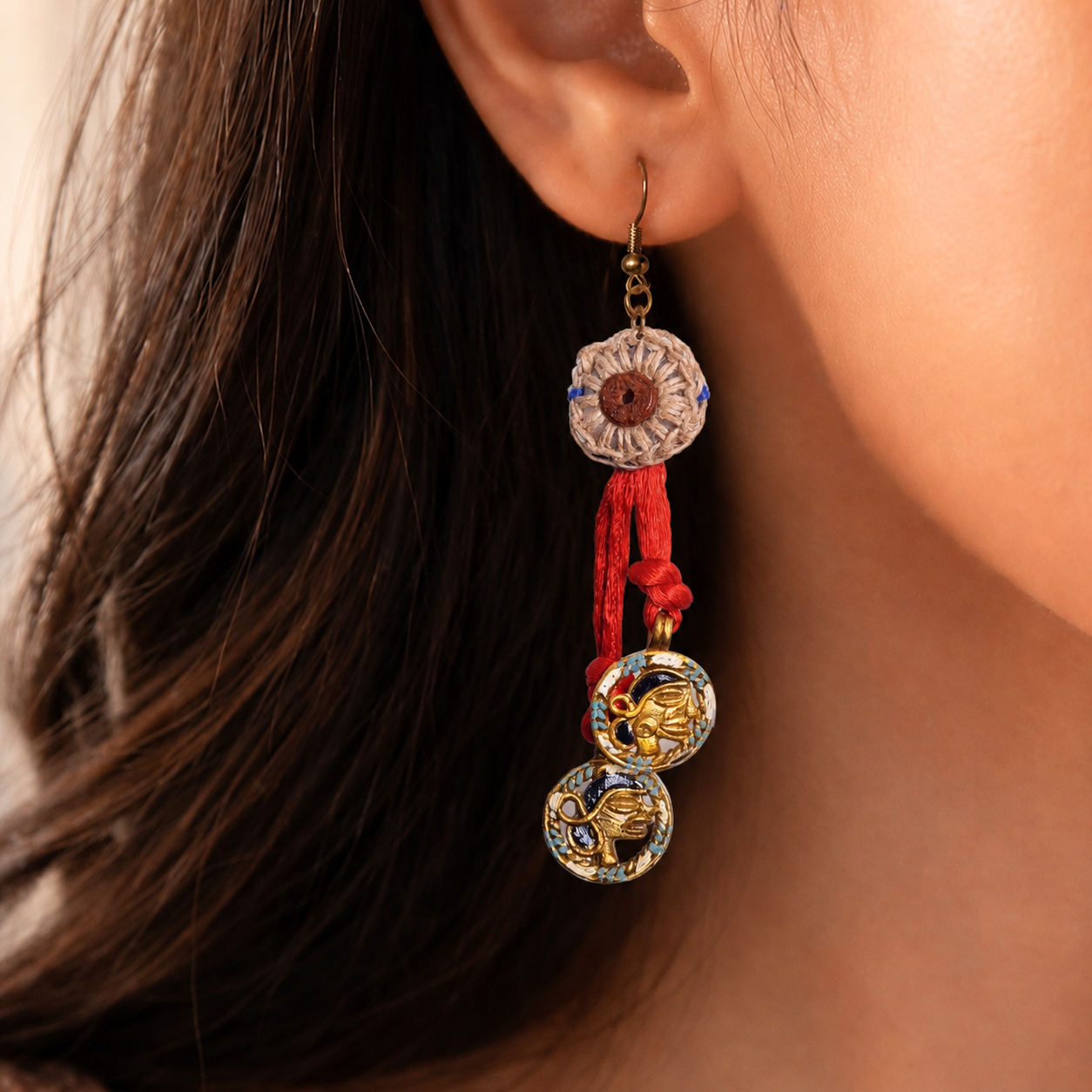 Rustic Glam: Handcrafted Wooden Earrings