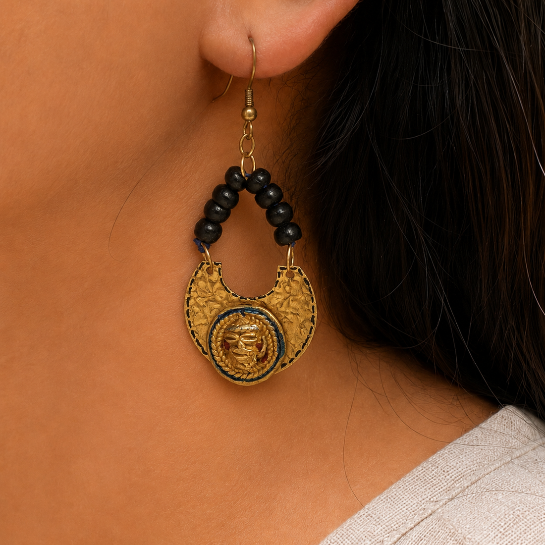 The Moon Queen Handcrafted Tribal Earrings