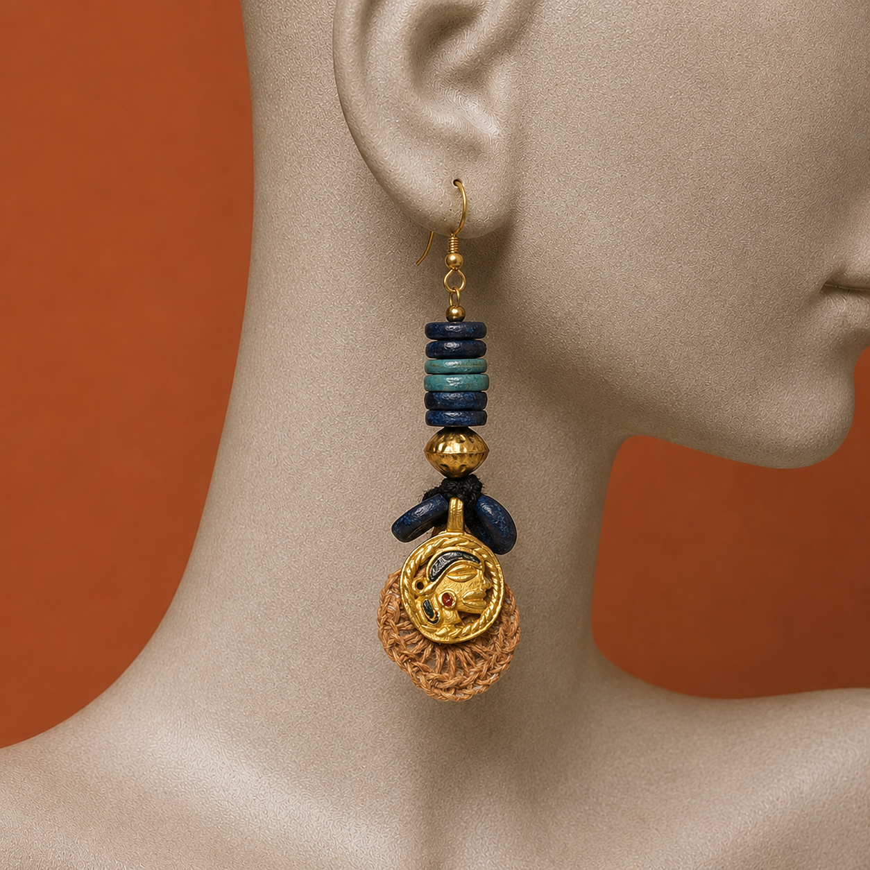 The Queens Loop Handcrafted Earrings