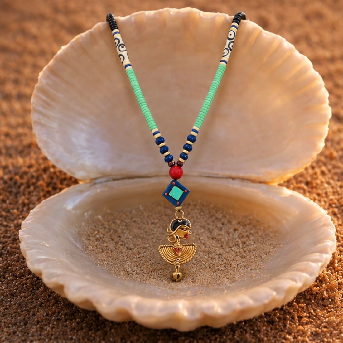 Vibrant Carnival Festoon Handcrafted Ethnic Necklace