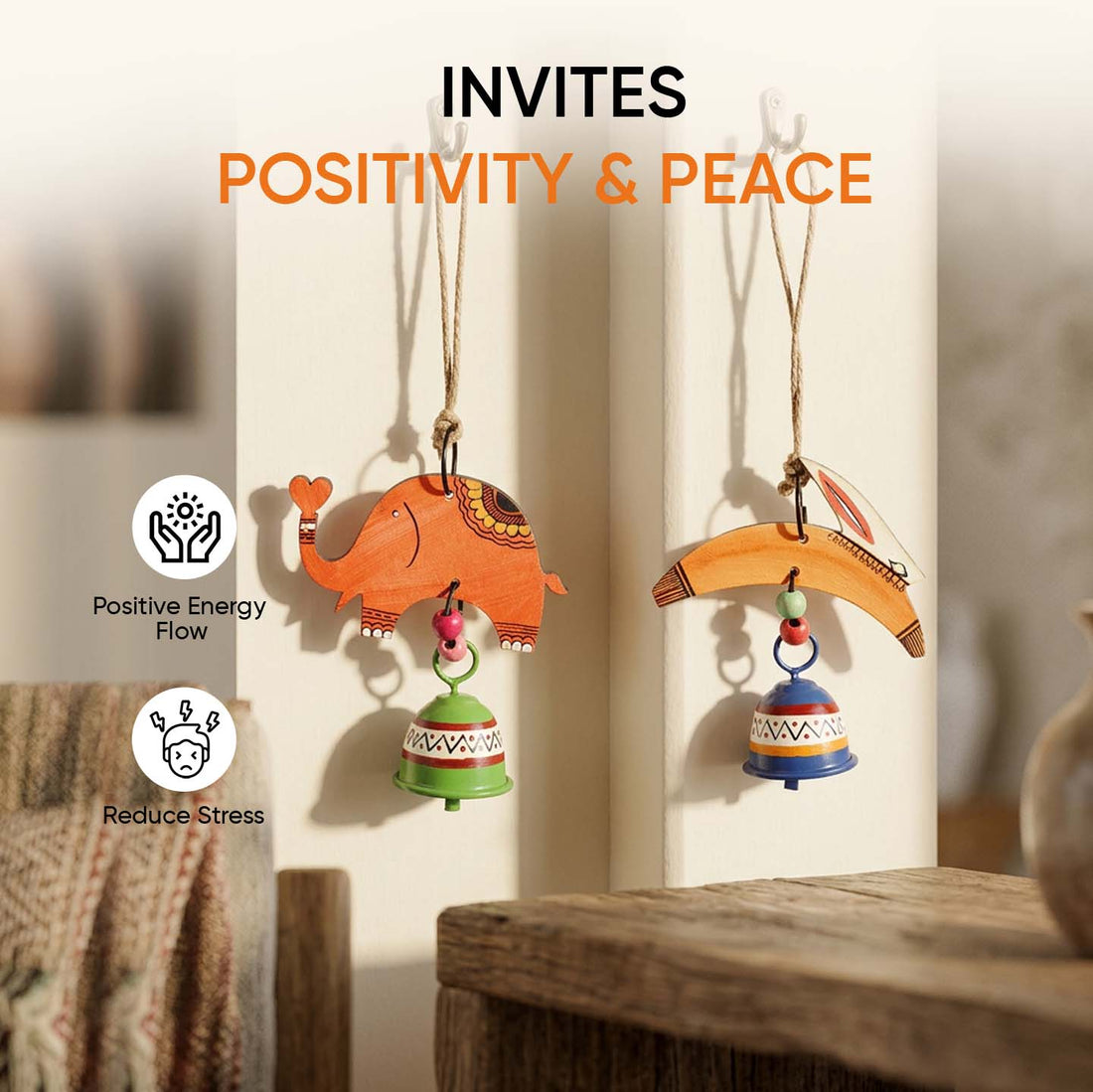 Elephant & Toucan Harmony Wind Chime Set