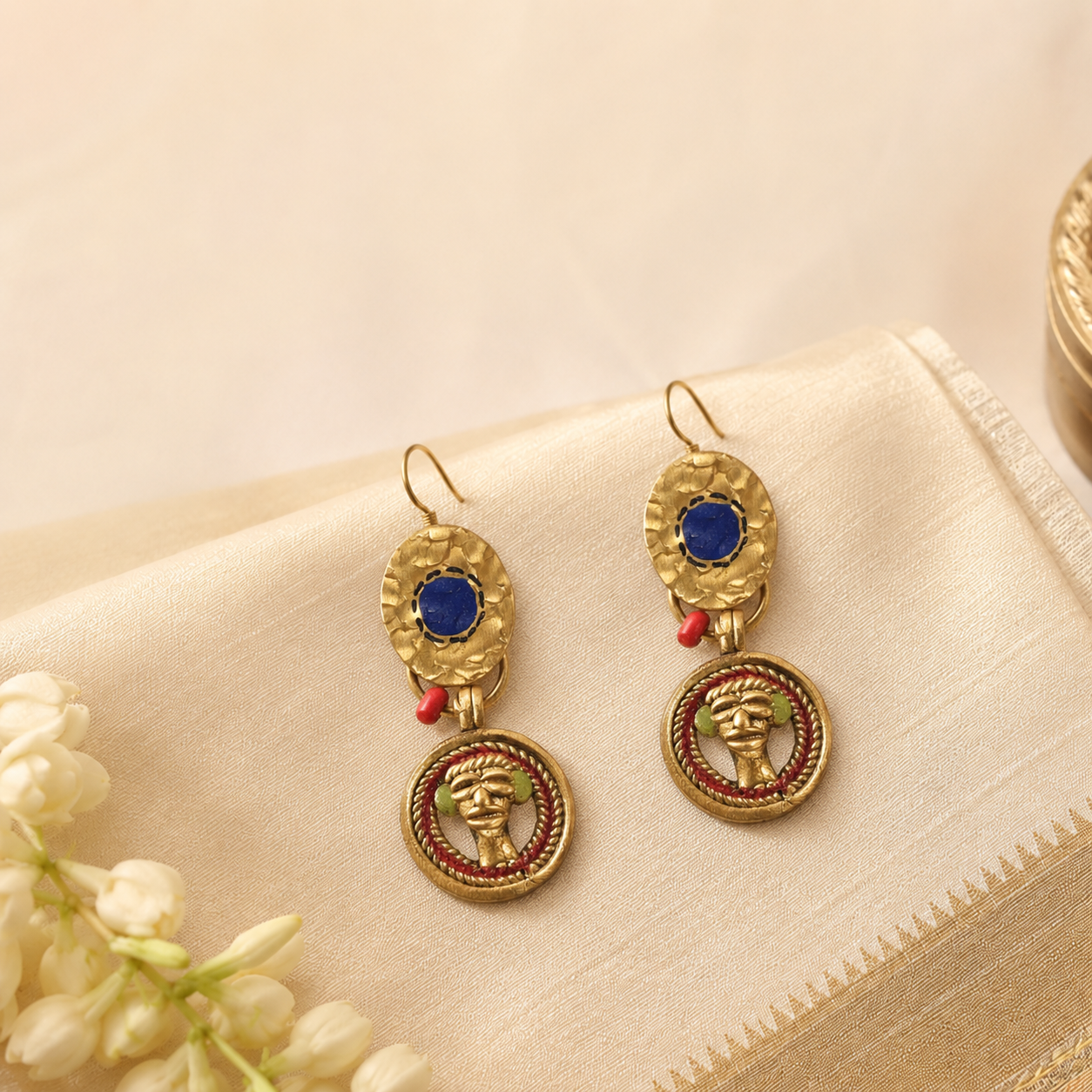 Queen Bleu Handcrafted Earrings