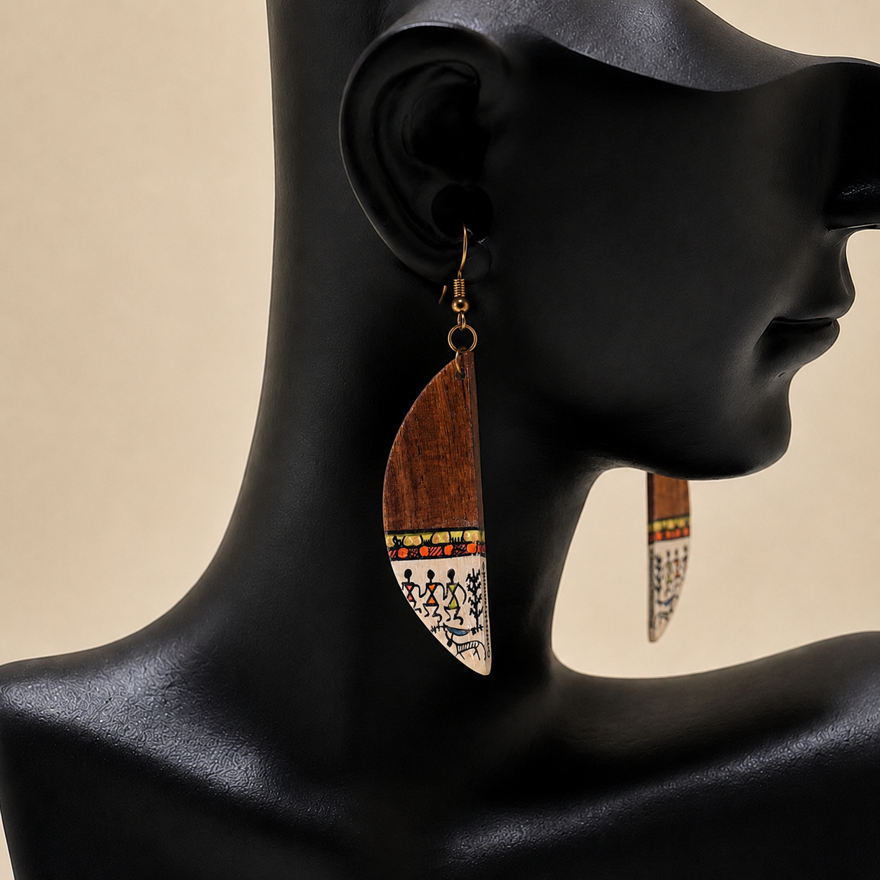 Dew Half Moon Earrings