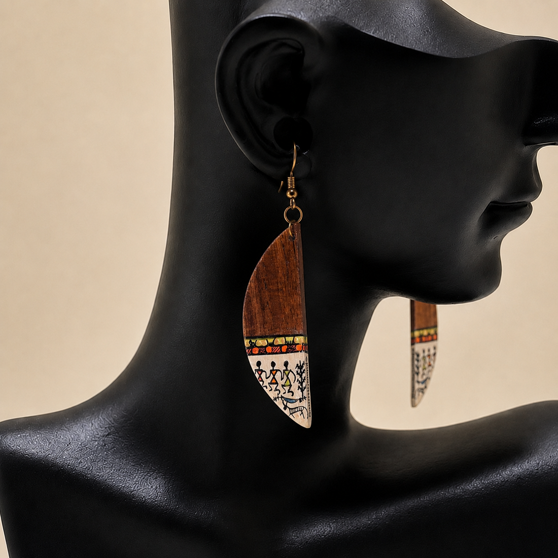 Dew Half Moon Earrings