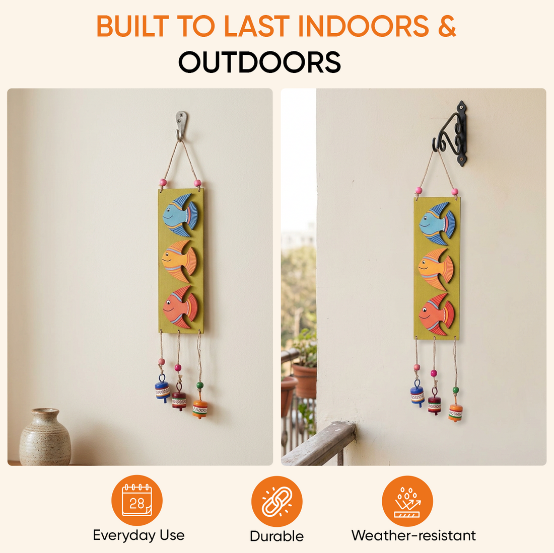 Fishy Hues Windchime (3x1x19)