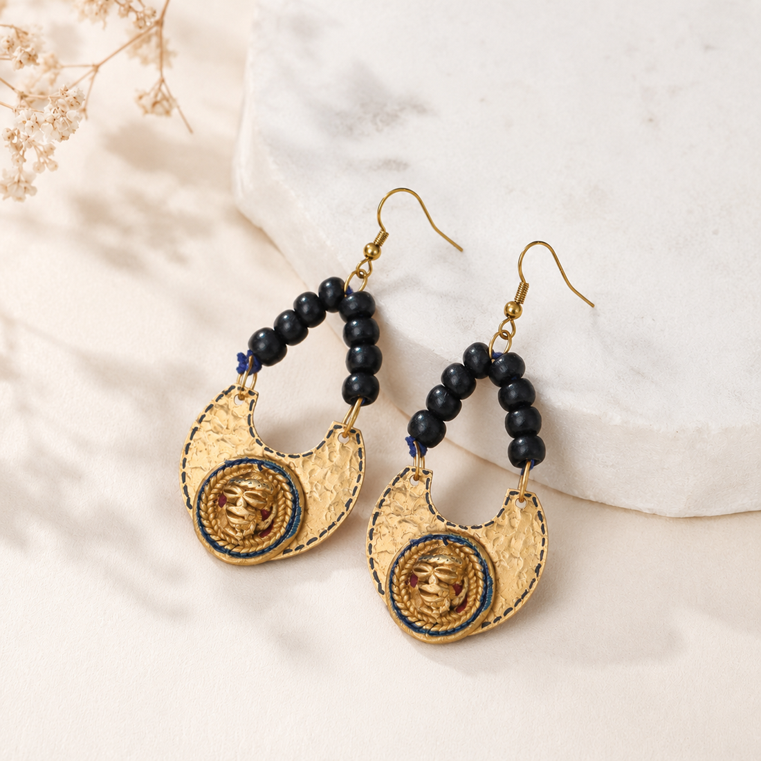 The Moon Queen Handcrafted Tribal Earrings