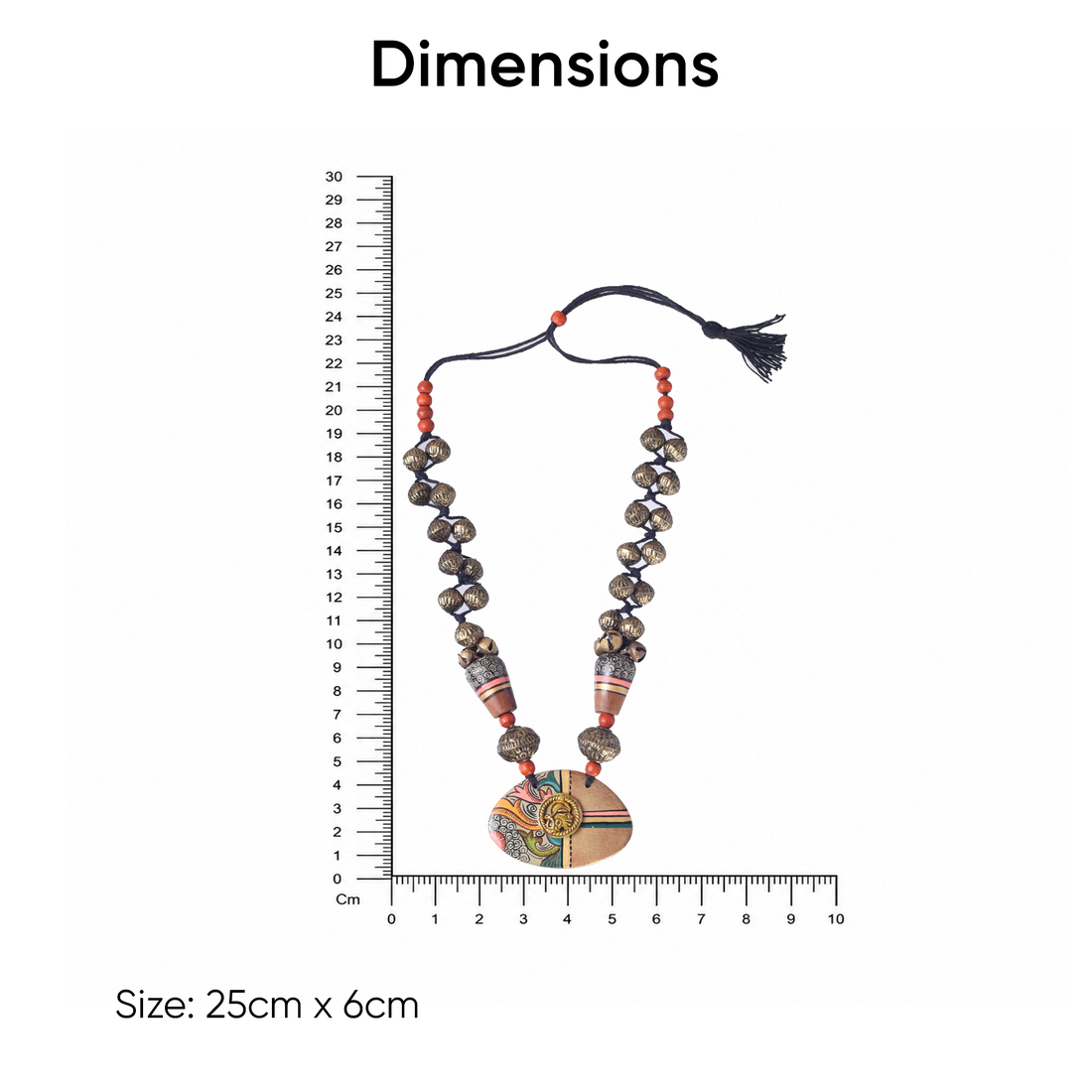 Blossom Brass Charm Necklace