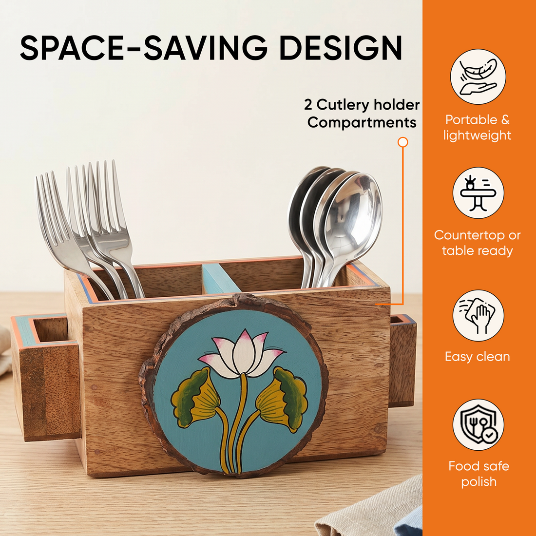 Pichhwai Iteeha Cutlery Holder Box