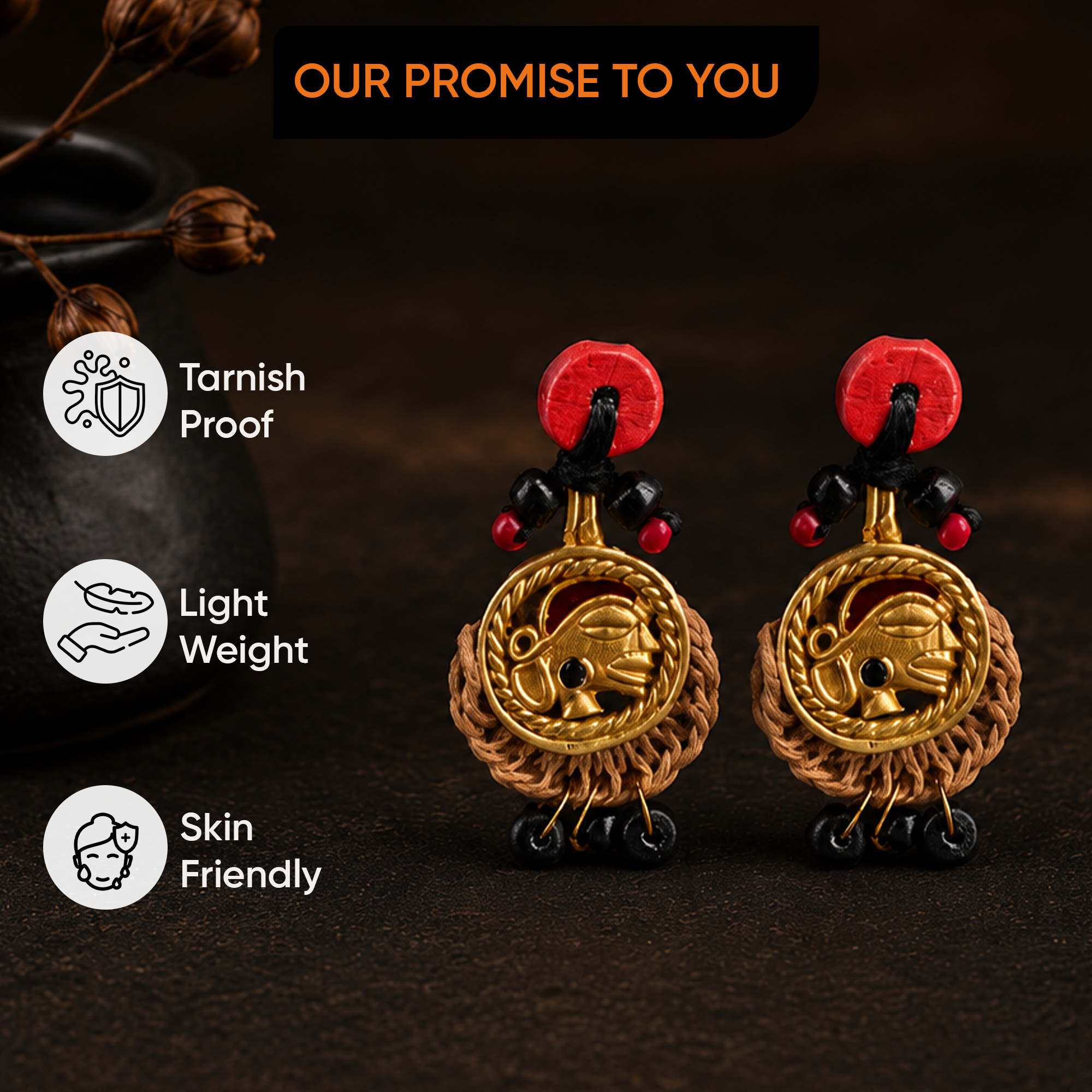 The Royal Parade Handcrafted Tribal Earrings