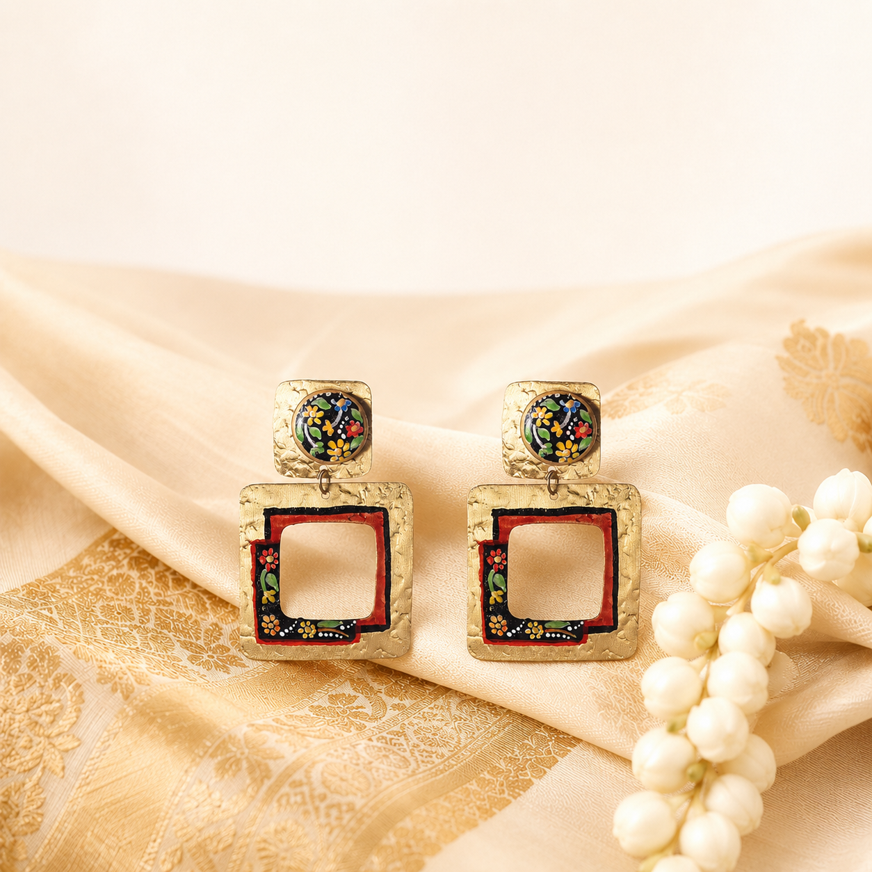 Golden Petal Earrings