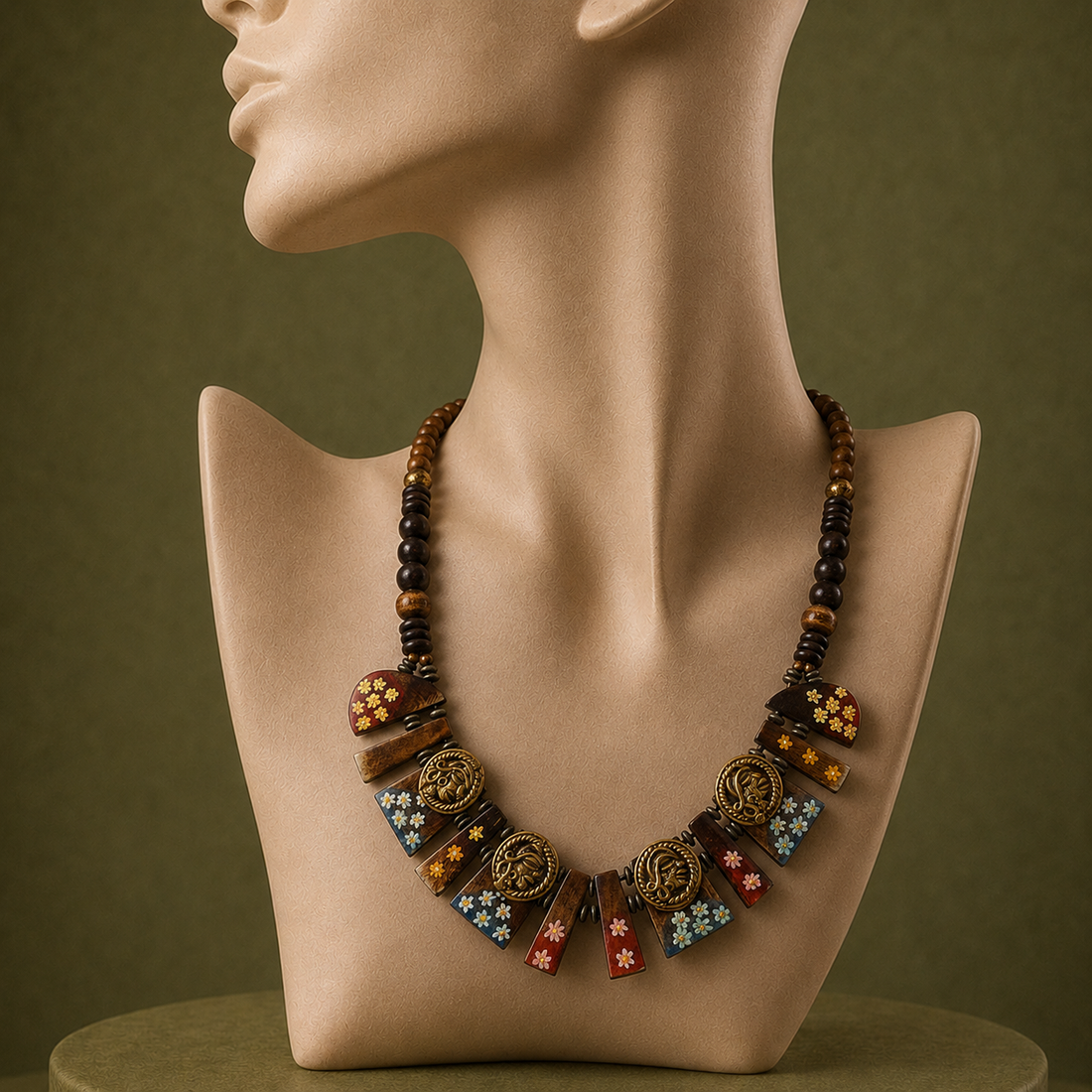 Boho Wanderlust Tassel Necklace Handcrafted Ethnic Necklace