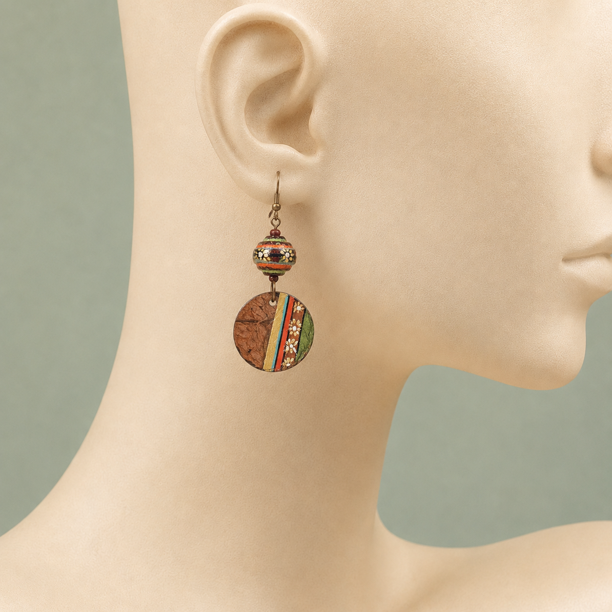 Swaying Coco Medley Ethnic Earrings