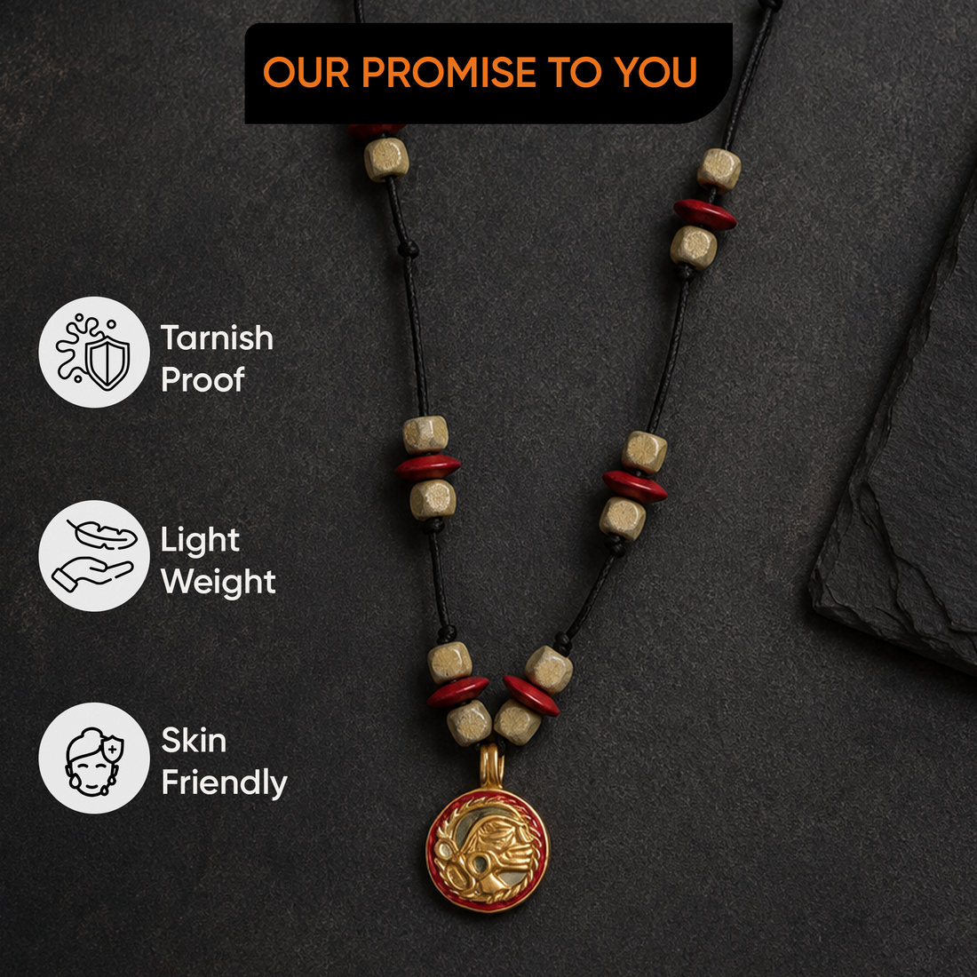 The Solo Queen Handcrafted Tribal Necklace