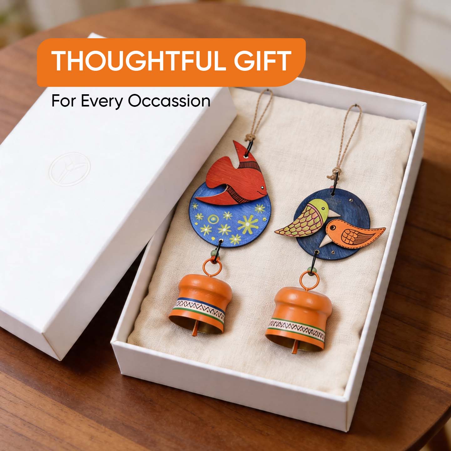 Celestial Harmony Bird & Fish Wind Chime Set
