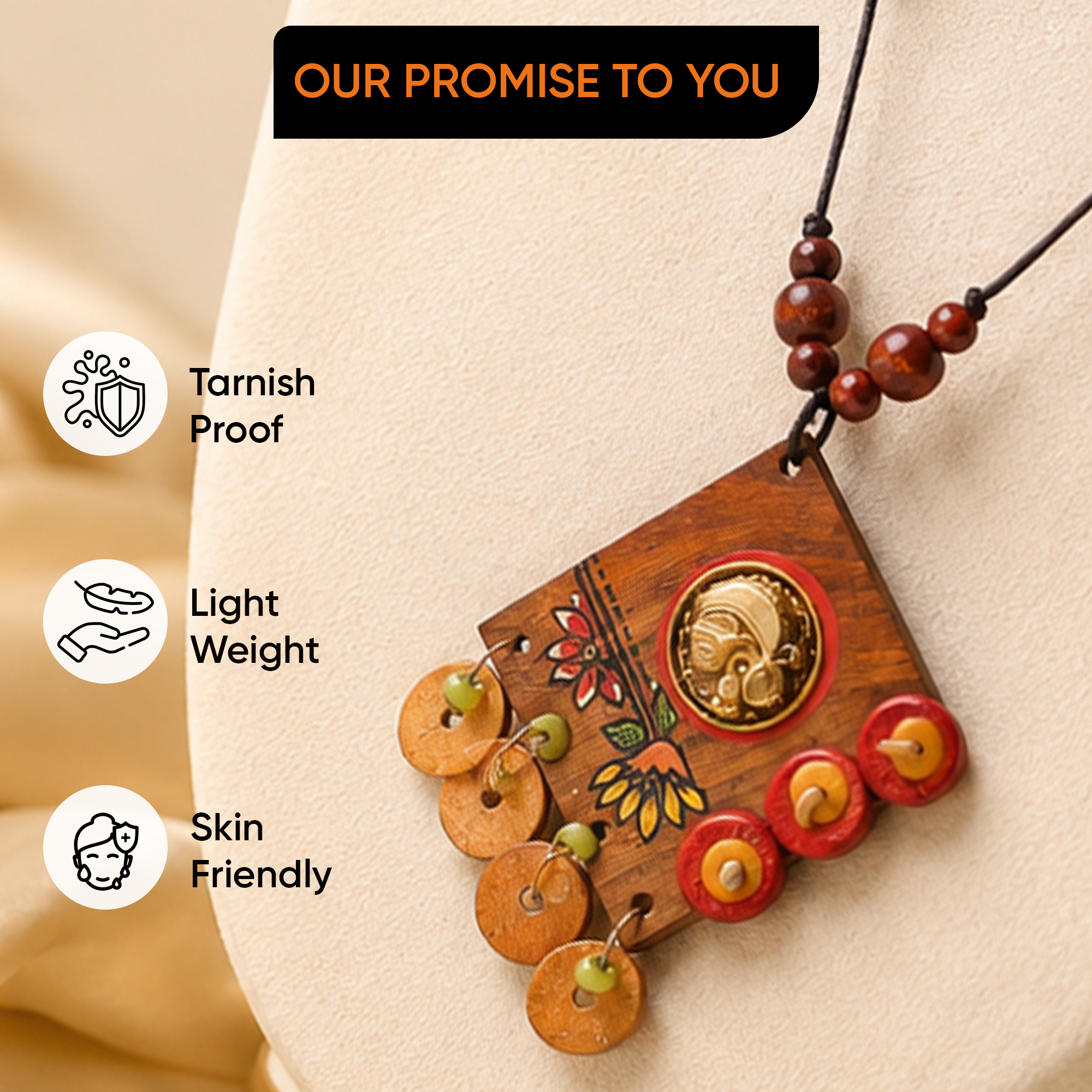 Queen of Wisdom' Handcrafted Tribal Dhokra Necklace