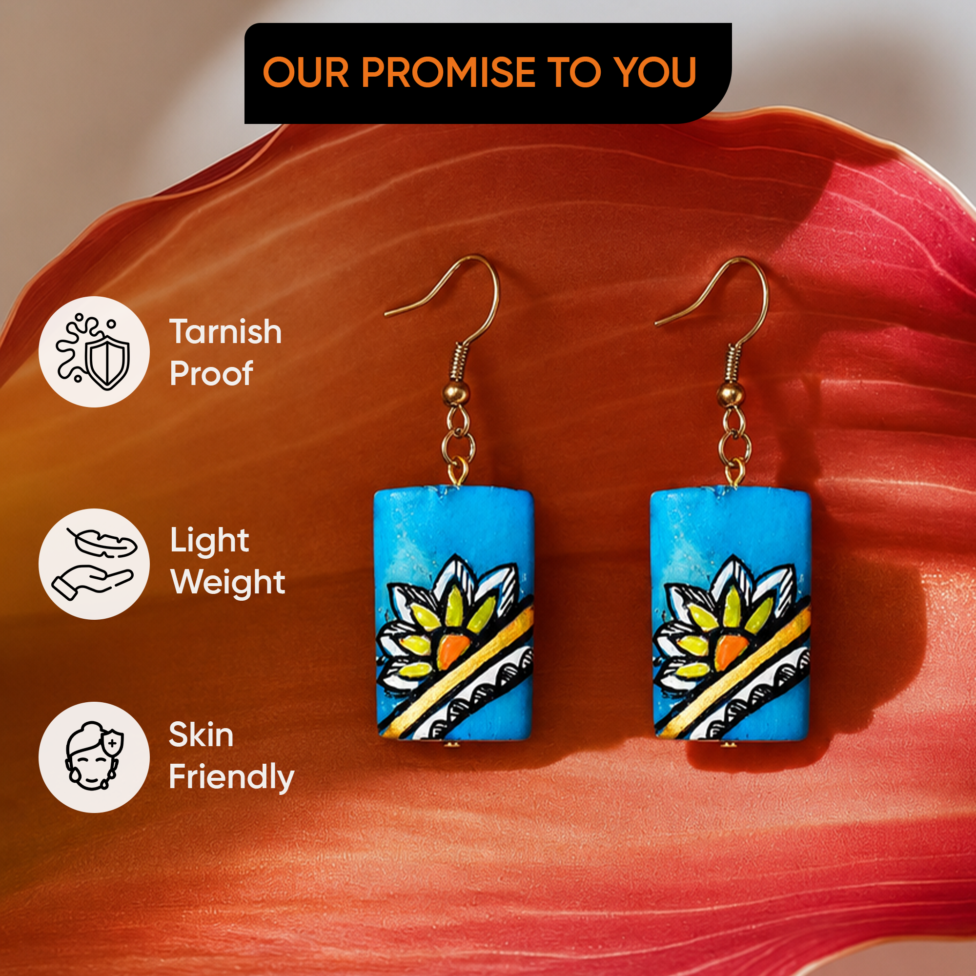 Whimsical Tassel Charms Ethnic Earrings