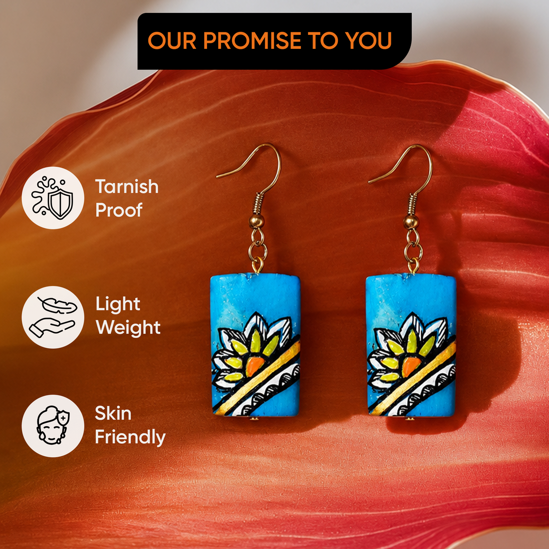 Whimsical Tassel Charms Ethnic Earrings
