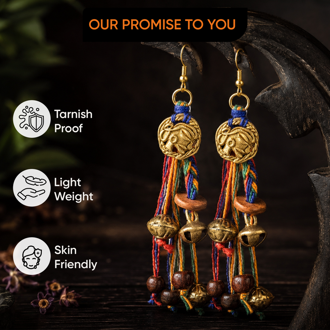 The Royal Court Handcrafted Tribal Earrings