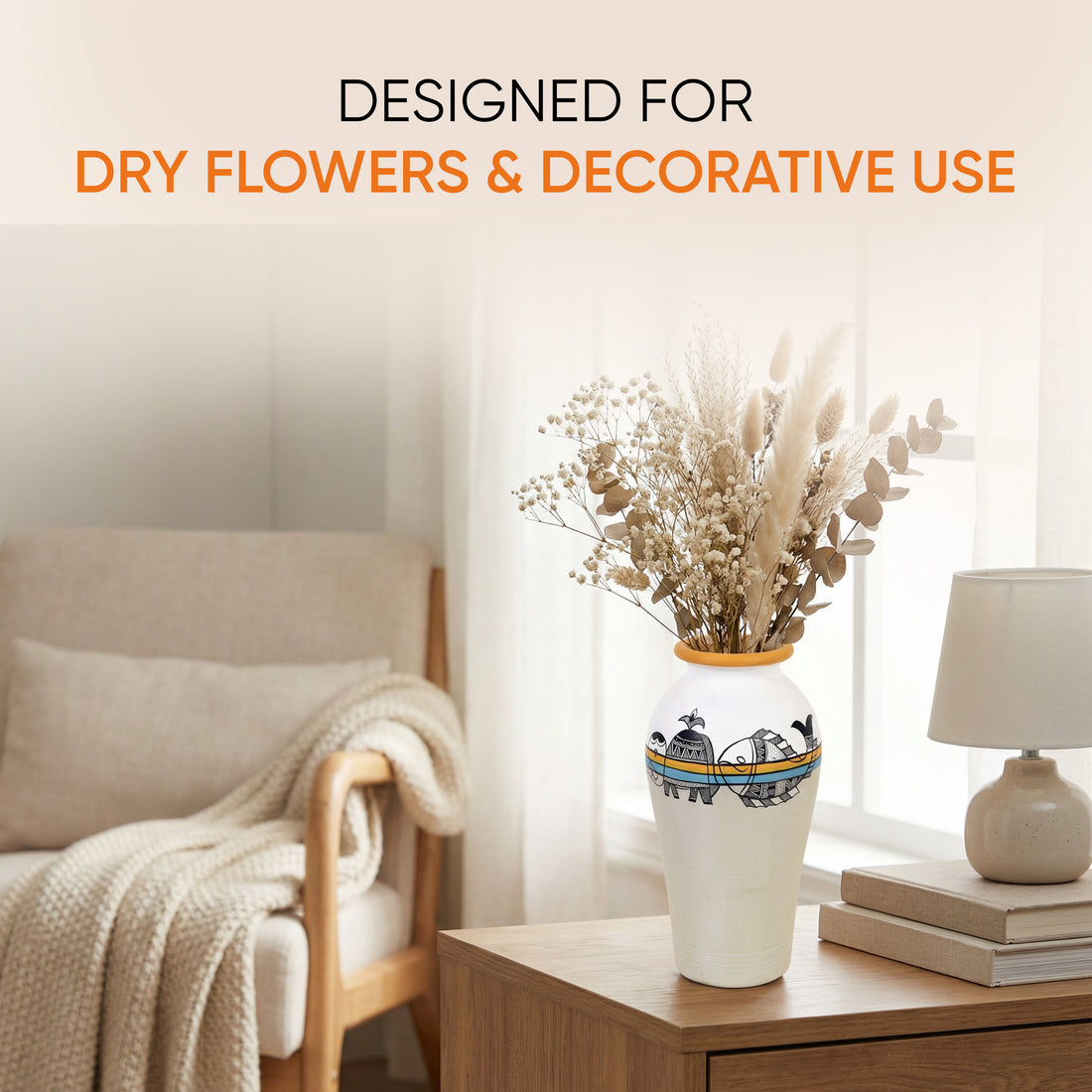 Artisanal Aura Terracotta Vase