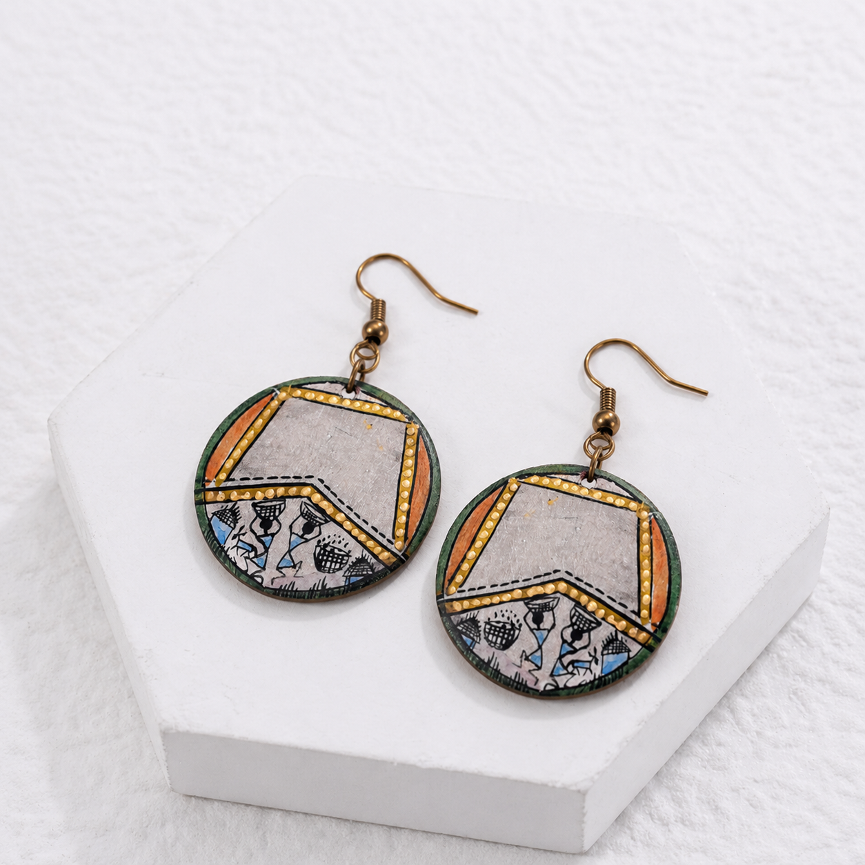 Remi-III Handcrafted Tribal Art Earrings
